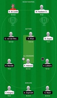 Dream11 Team for Voorburg vs Salland - ECS T10 Rotterdam 2022.